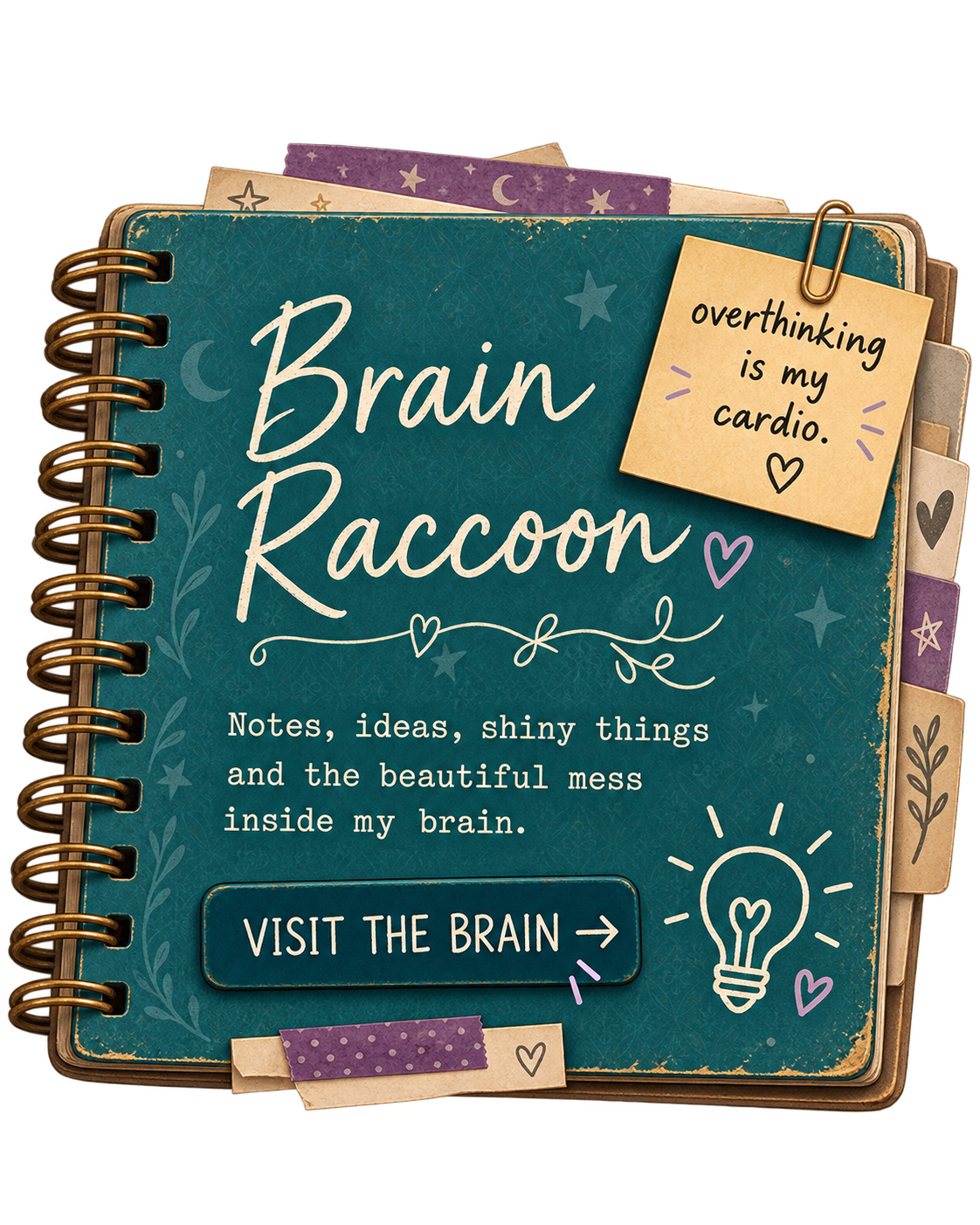 Brain Raccoon notebook