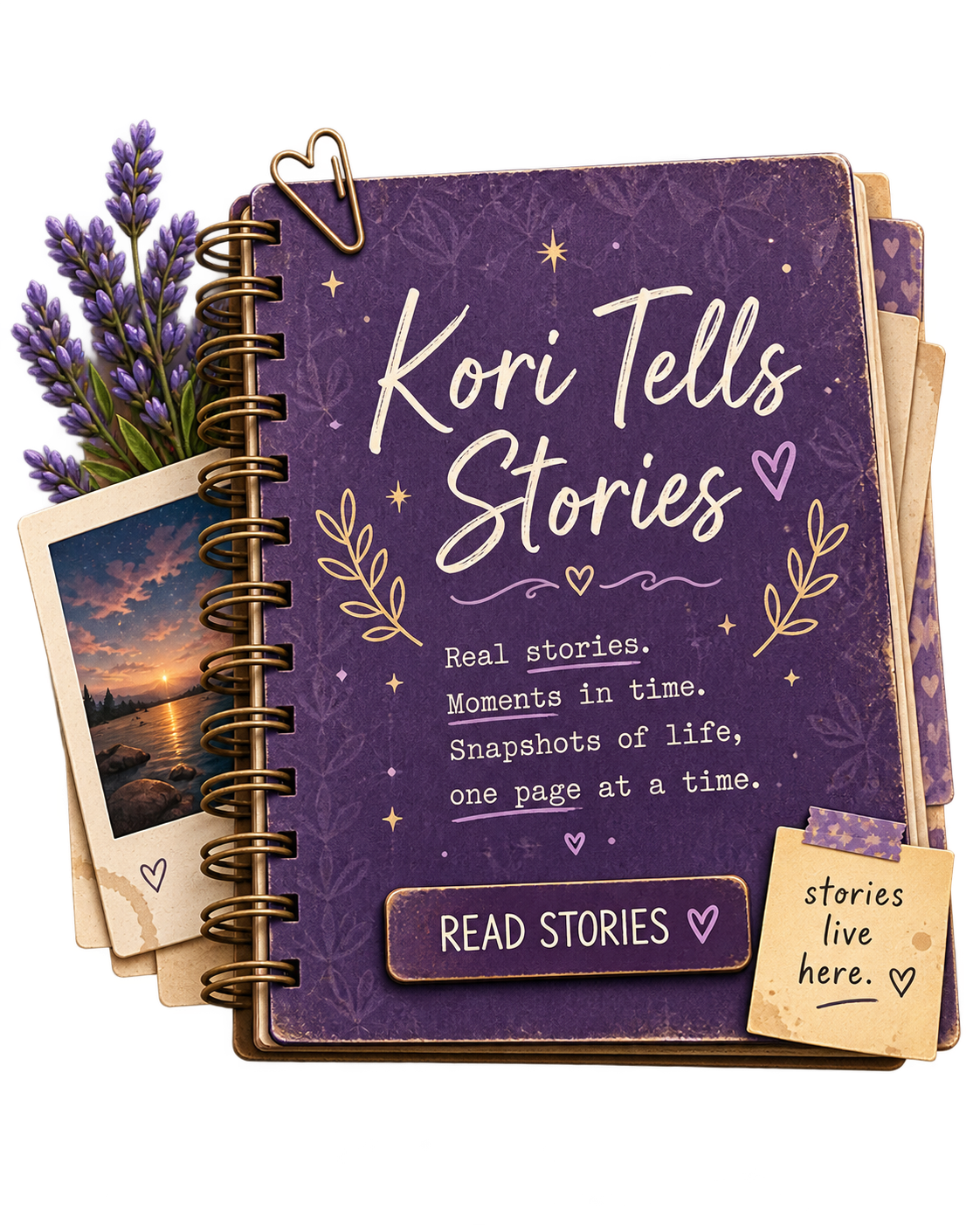 Kori Tells Stories notebook